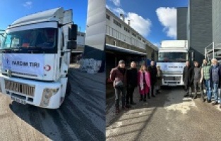 GGYD'nin yardım TIR'ı Hatay’a doğru yola çıktı